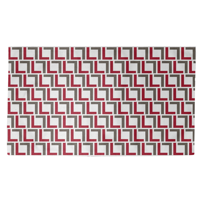 Geometric Indoor Rug, Rectangle 2' x 3'