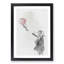 Red Balloon Girl in Abstract by Banksy - Picture Frame Graphic Art Print on MDF-55772050-55772049