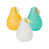 Blanc / jaune / bleu bébé est en rupture de stock
