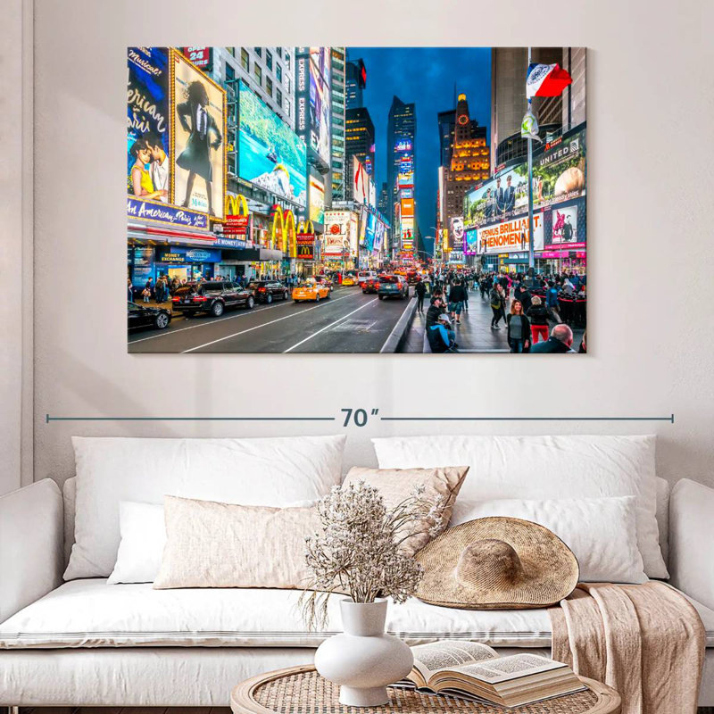 Hannes Iconic NY Times Square, 34" H x 51" W