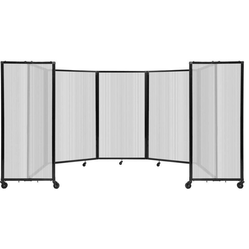 Cloison murale en polycarbonate 360, H 60 po x l 168 po, Transparent