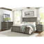 Mobilier de chambre classique style transitionnel rustique et café à 2 tiroirs gris à 2 tiroirs