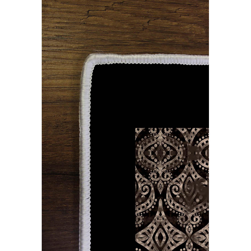 Premium Hall Carpet (3.3 x 6.6 ft), 100% Polyester, 0.3 in Pile Height | Antibacterial, Non-Slip PVC Dot Underside, 650 g/m² | Durable Woven Design, 3D Digital Printing, Machine Washable, Ideal for Home Décor