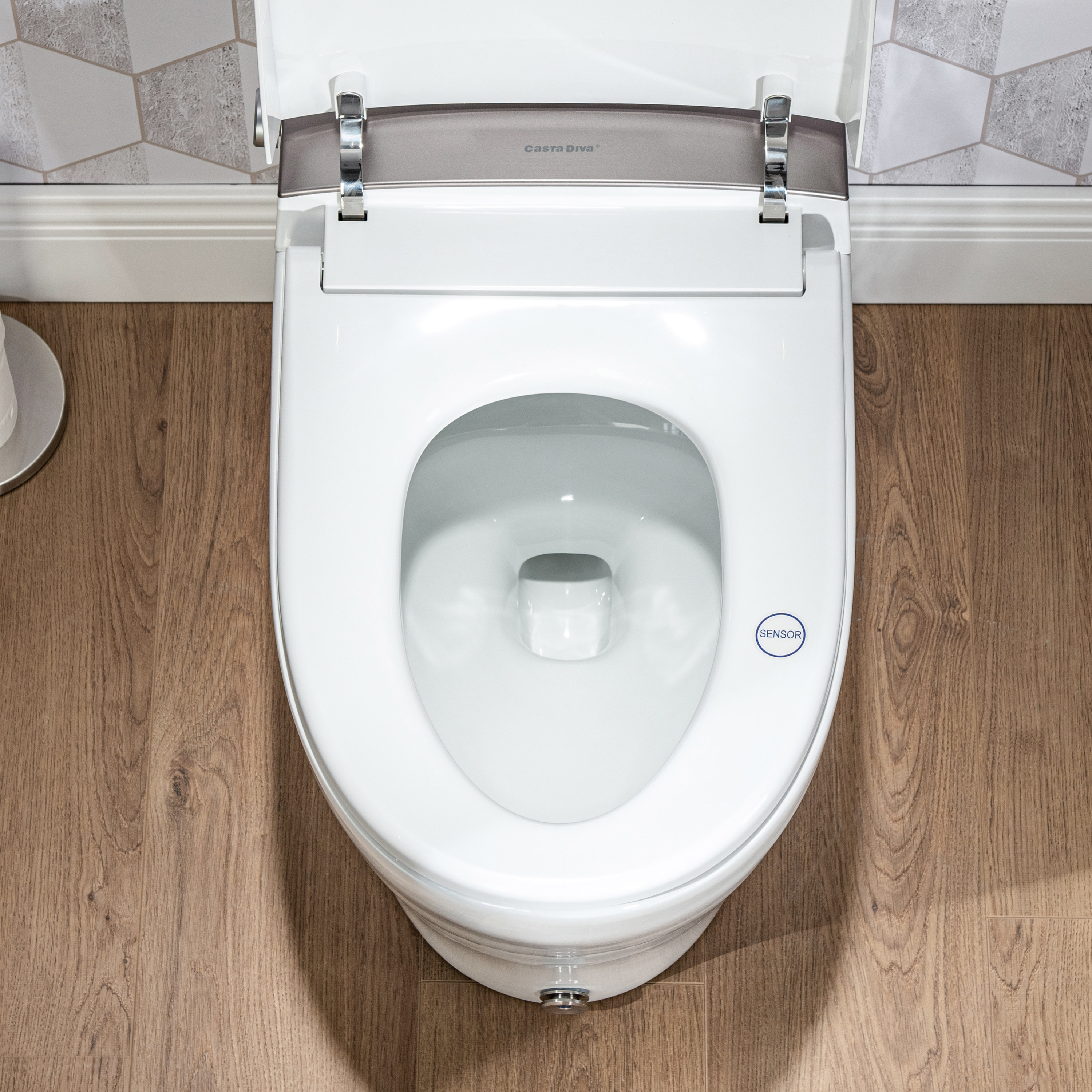 Yulika Smart Toilet,One piece Auto Open/Close Lid Toilet with