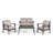 Honolulu 4pc PE Wicker Set (Kd)-1232482970