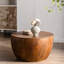 Table basse en forme de seau de style rétro avec fonction de rangement