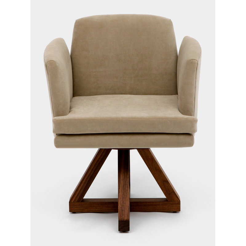 Allison Upholstered Arm Chair, Taupe