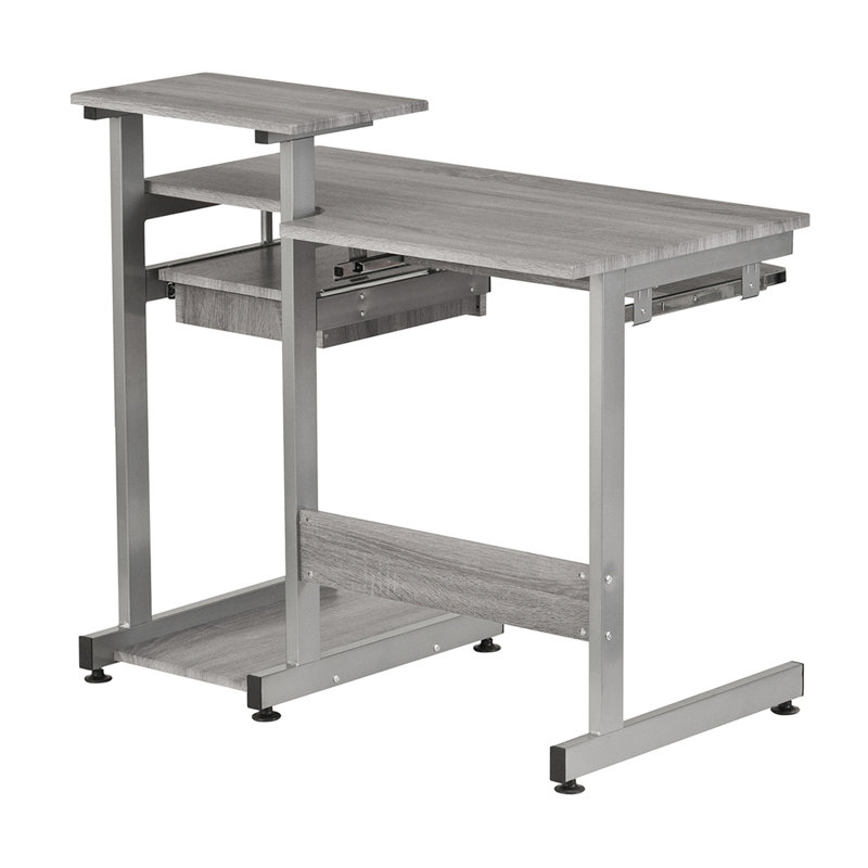 Bureau d'ordinateur complet, Gris
