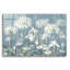  «Spring Blossoms 2 Slate Blue» par Danhui Nai, art mural en verre acrylique, 24 po x 16 po