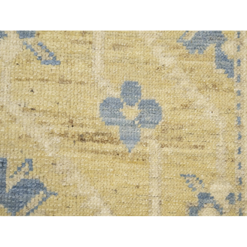 Tapis de couloir oriental Oushak Chobi Mute Beige