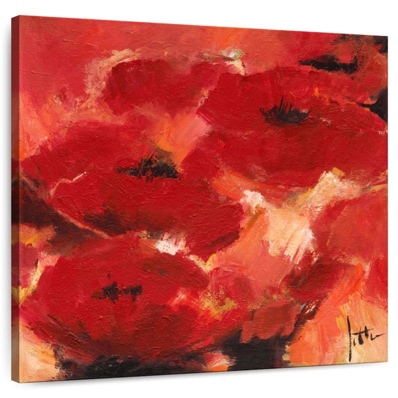 Harnek fleurs abstraites I, H 39 po x l 39 po