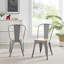 Chaise d'appoint empilable en métal Honora-1770996741