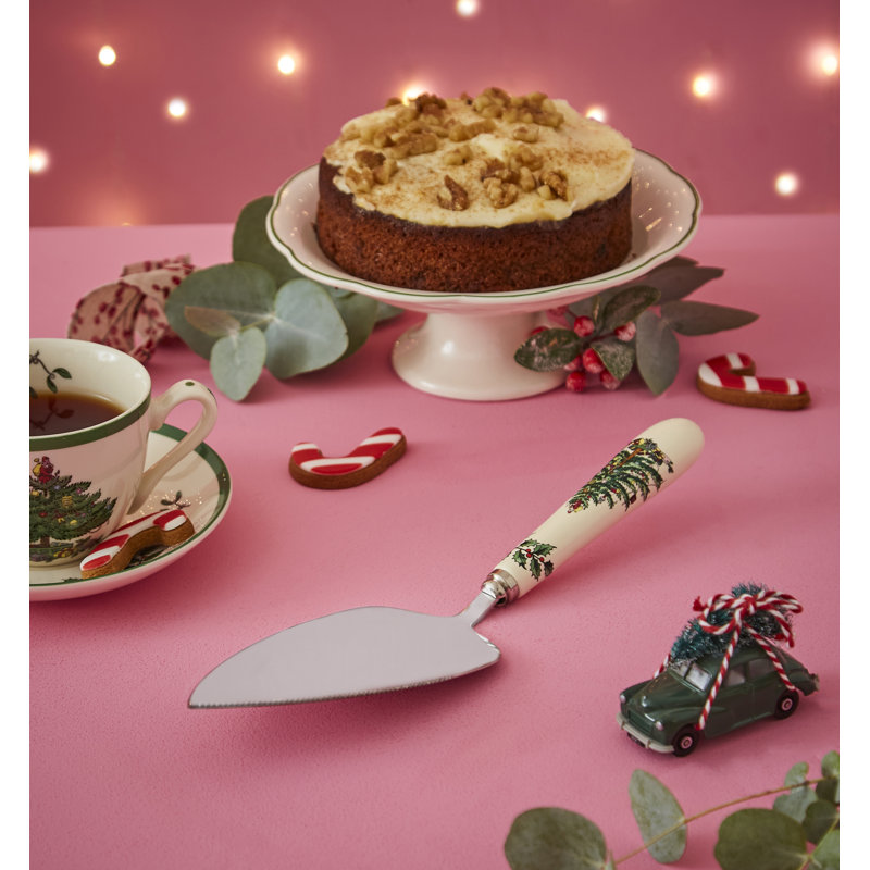 Couteau à gâteau d'arbre de Noël 10 po Spode