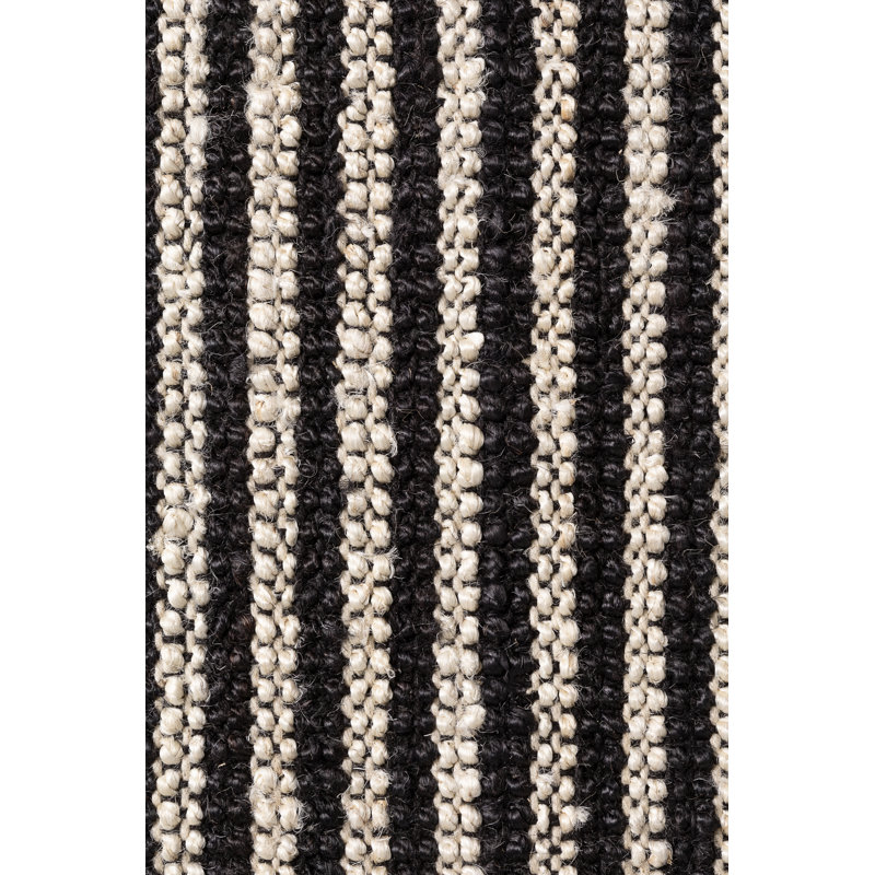 Harvest Striped Jute / Sisal Hand Woven Area Rug, Rectangle 160 x 230 cm