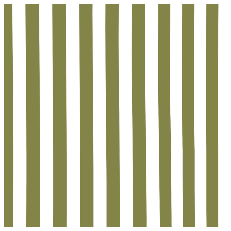 Olive Vertical Stripes Window Curtains, Striped Sheer & Blockout Curtains - 1 Panel, 50 po x 80 po - 1 panneau, Transparent