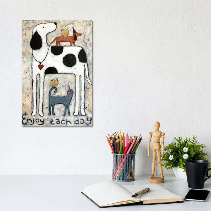 Each Day by Teresa Kogut - Painting on Canvas, Wrapped Canvas, 20.32 cm H x 30.48 cm W