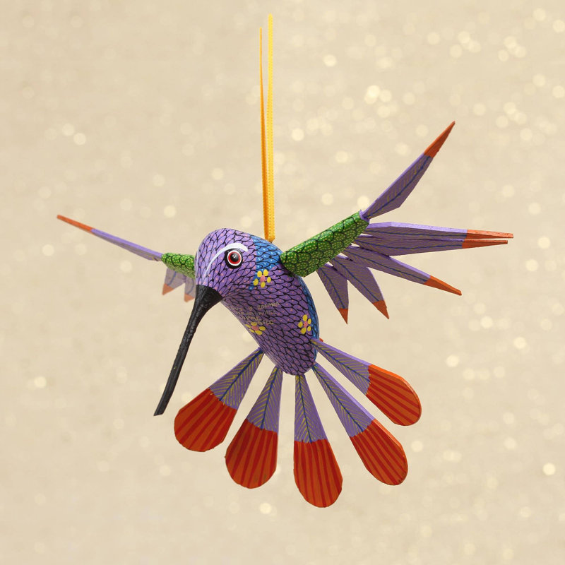Ornement en forme de fleuron uni, Violet