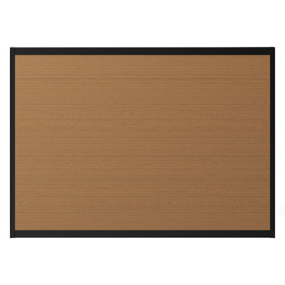 4ft H X 6ft W Edgewood Privacy Fence Panel, Composite Fence Kit With Aluminum Frame, Woodgrain Boards, No-Dig Install, UV Resistant Outdoor Fence For Backyard Patio Or Pool