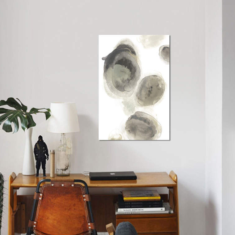 « water pierres i », impression sur toile, H 18 po x l 12 po x P 1,5 po, Toile tendue, Pas de tapis