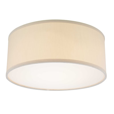 Abat-jour tambour en lin H 6,38 po