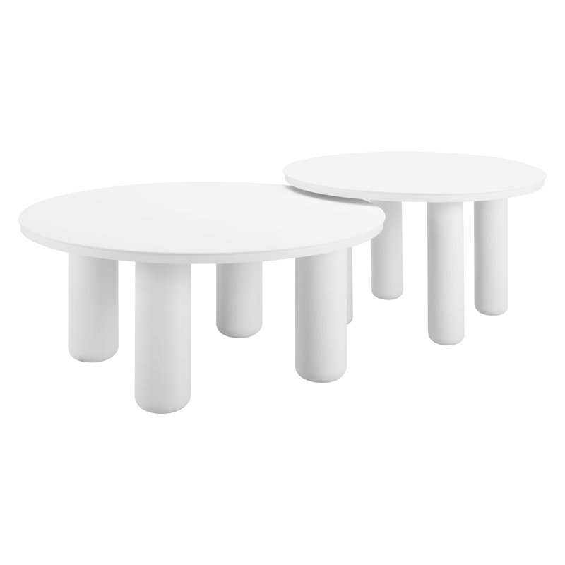 Ensemble de tables basses Ola - blanc