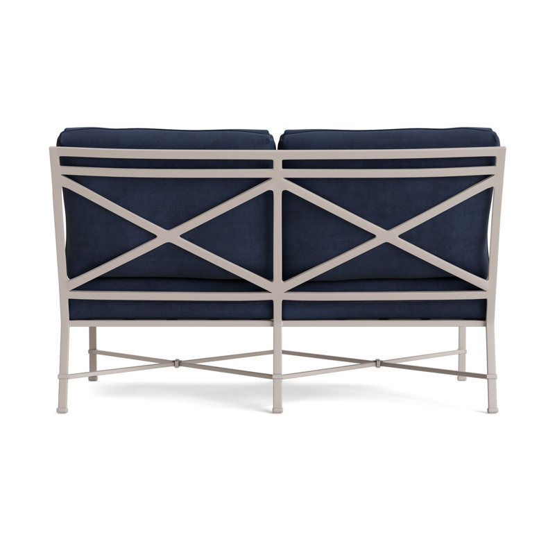 Venetian Outdoor 2 - Seat Loveseat, Dove, Fusion Neptune