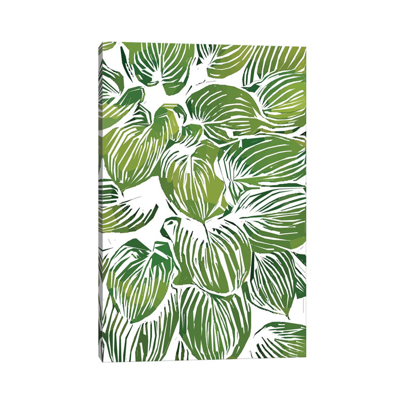 Wild Leaves III - Wrapped Canvas Painting, 20.32 cm H x 30.48 cm W