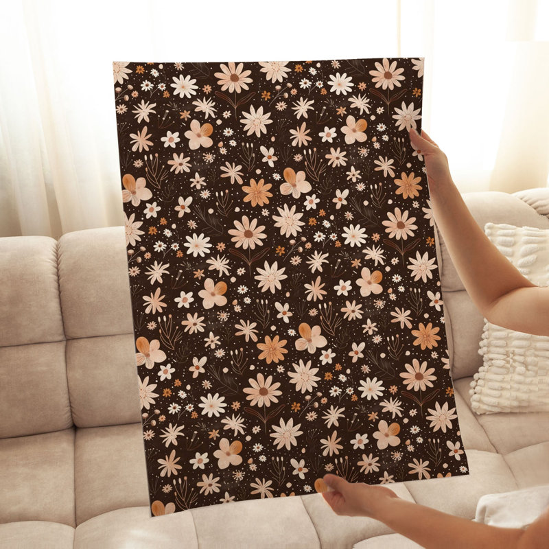 Motif floral d'automne sans cadre
