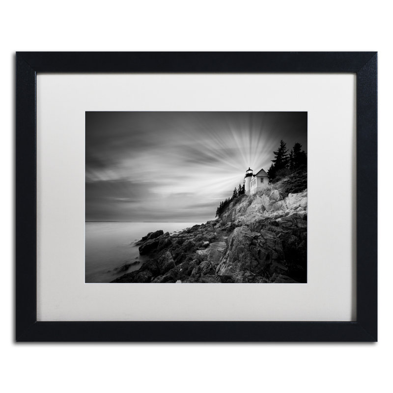 Bass Harbor Lighthouse Black Framed Landscape Photography Print