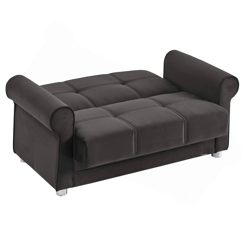Causeuse convertible avec rangement Primenest Liora Collection, noir, Noir