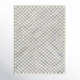 Mariner Checkered Handmade Tufted Wool/Recycled P.E.T. Area Rug in Blue/Gray/Beige