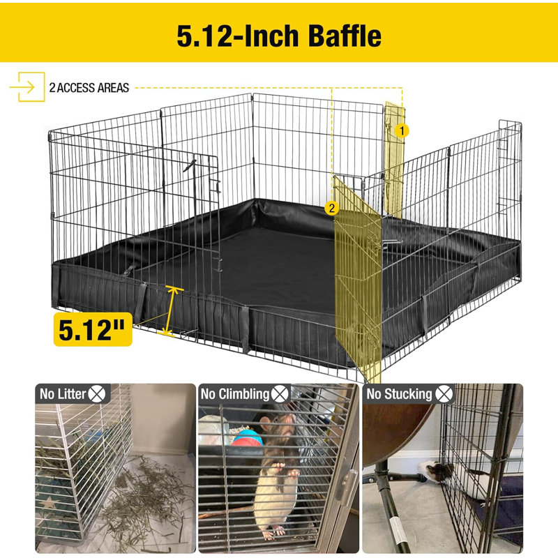 Rabbit Playpen Pet Pen Small Animal Cage With Waterproof Liner - Extension Playpen