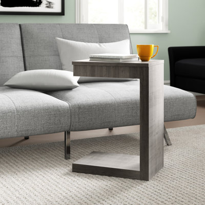 Accent Table, C-shaped, End, Side, Snack, Storage Drawer, Living Room, Bedroom, Laminate