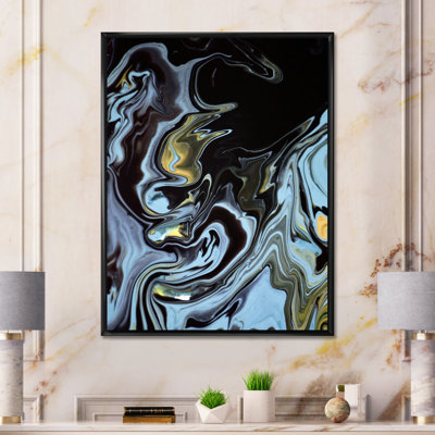 «Colorful Colorful Mixed Abstract Fluide», art mural moderne sur toile