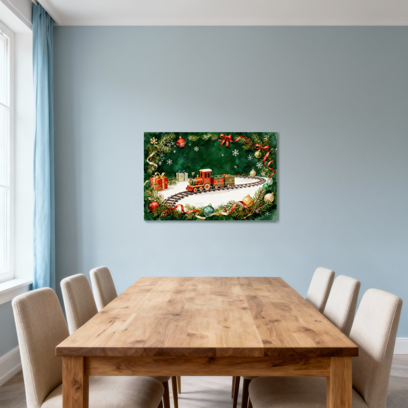 Scène de Noël avec train de Noël