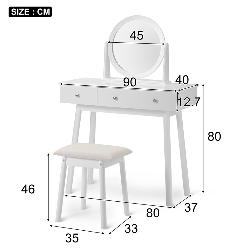 Wirt Dressing Table with Mirror