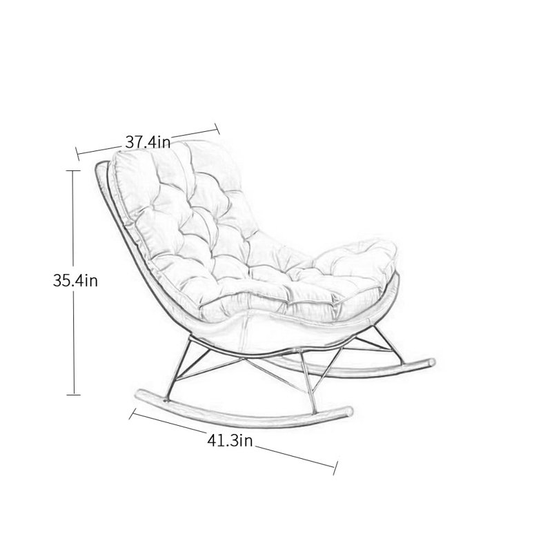 Chaise berçante Honeycomb