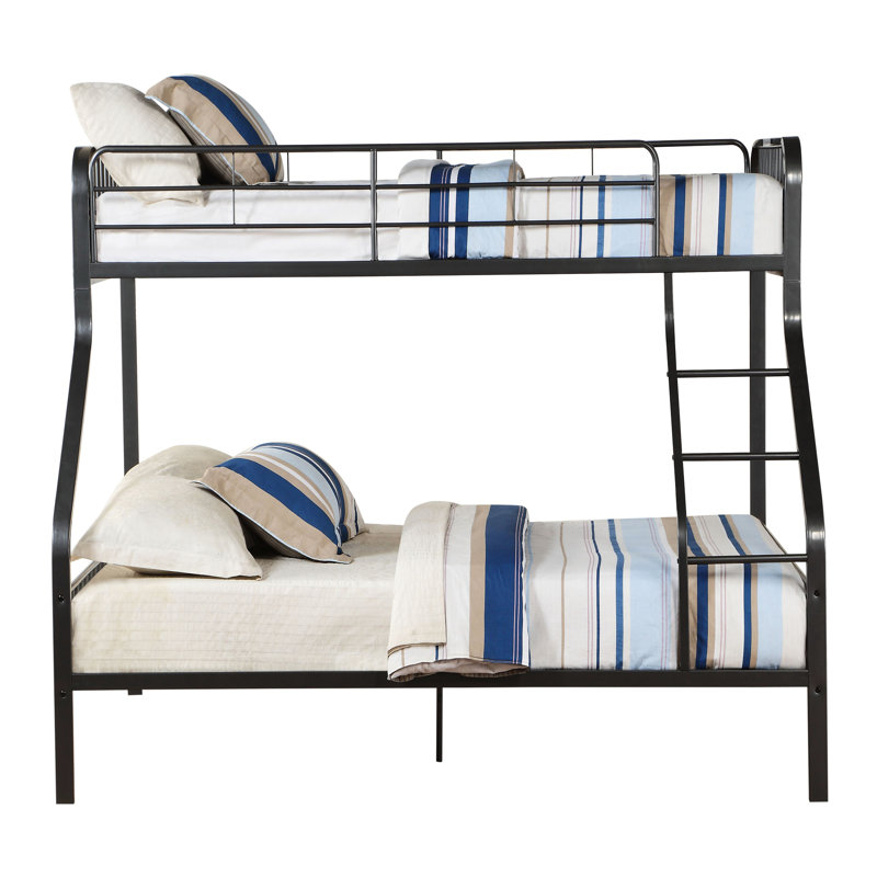 Lit superposé en métal Space avec support de matelas moderne et base