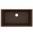 Host 33-Inch Wide x 9.5-Inch Deep Undermount Granite Single Bowl Kitchen Sink-49236292