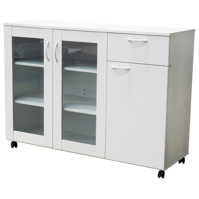 Armoire de rangement Buffet avec tablettes réglables et tiroir Greigsville