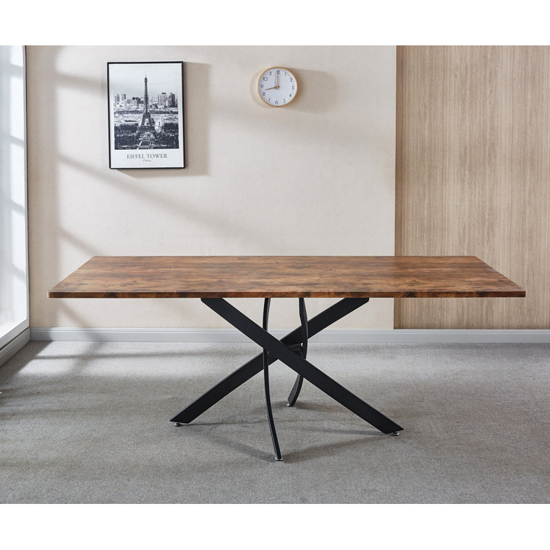Keiyana Rectangular 78.74'' L x 39.4'' W, Walnut