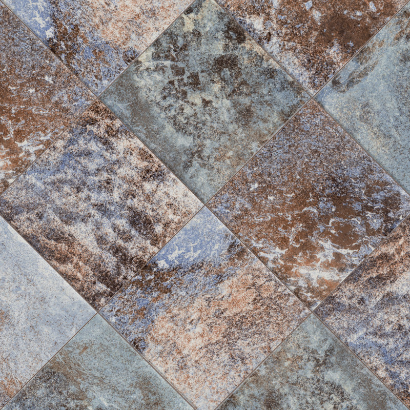 Ocean Coral Bay 6"X 6" Porcelain Floor and Wall Tile