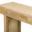 Console étroite avec décorations en rotin, table d'entrée au fini bois avec tiroirs de rangement, élégante table de canapé rustique pour le salon et le couloir-2095706425