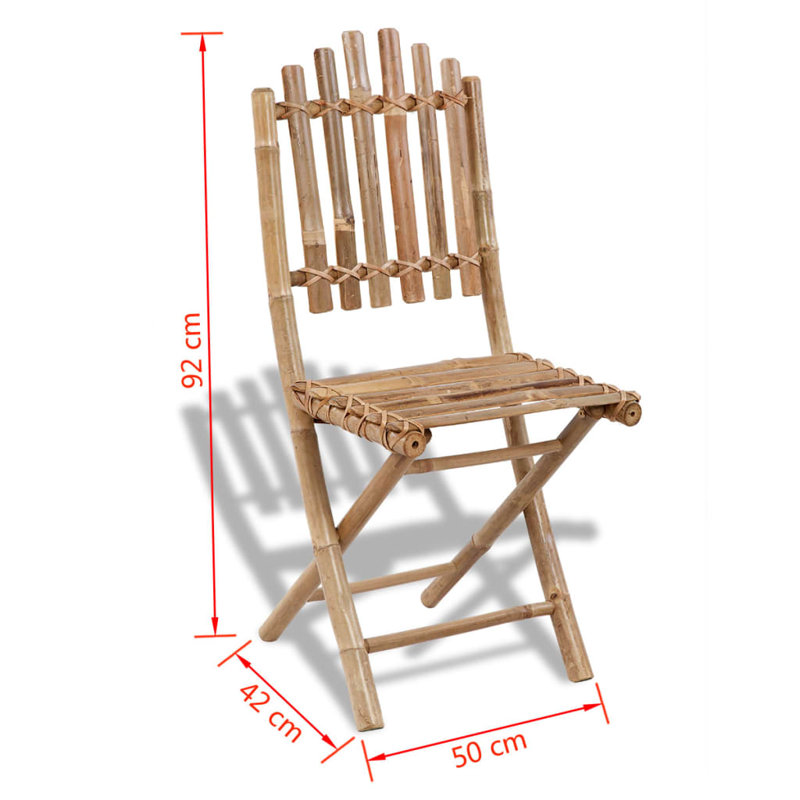 Chaise pliante en bois Senoia, 2