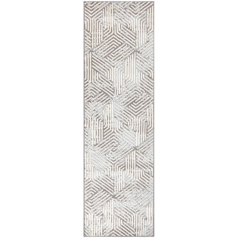 Tapis géométrique Averiana, Tapis de couloir 2 pi 3 po x 7 pi 6 po