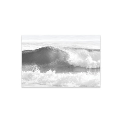 «Black and White Wave I» par Maggie Olsen, impression sans cadre