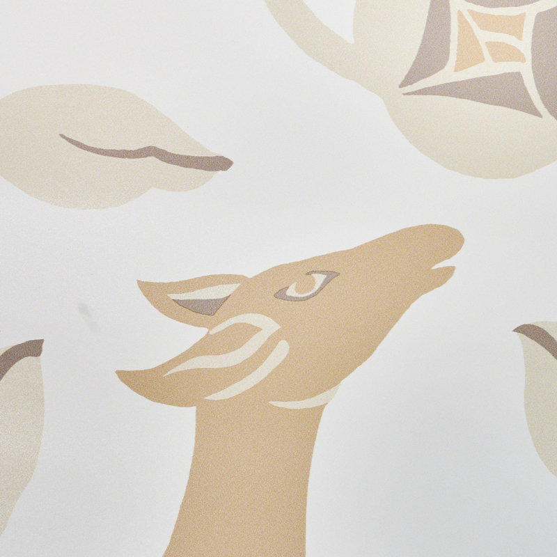 Papier peint vinyle Les Gazelles Au Bois, Naturel