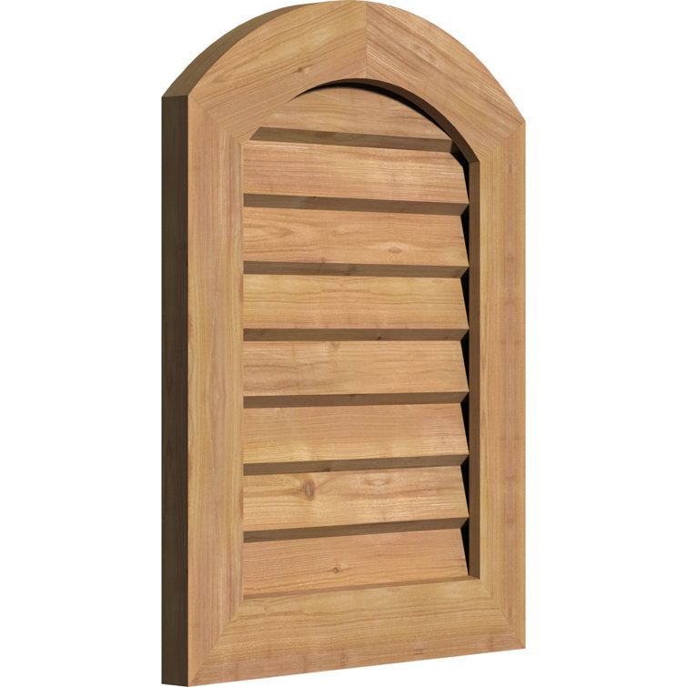 Évent de pignon en bois arqué