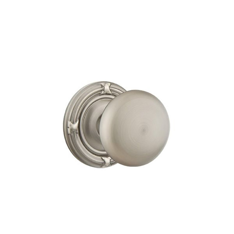 Ensemble de boutons d'intimité Emtek avec ruban et roseau et bouton Providence, Étain