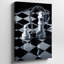 Toile, "Dramatic Still Life Composition" avec art mural noir et blanc poli et illuminé par Soft Moody Lighting-938003274